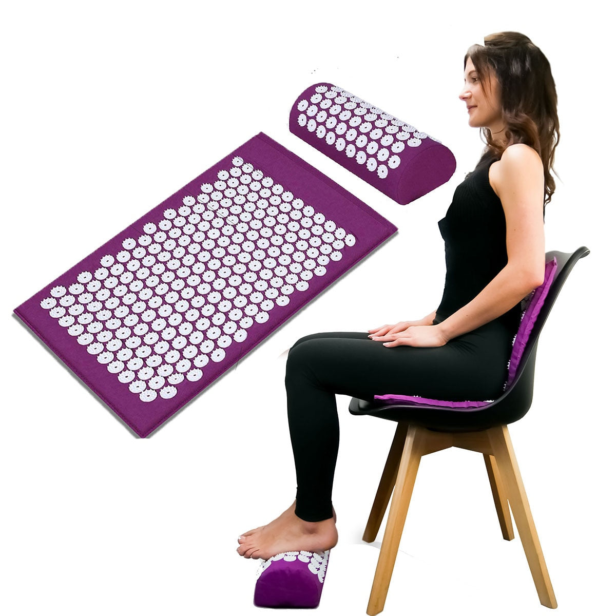 Acupressure Yoga Mat and Pillow with Bag