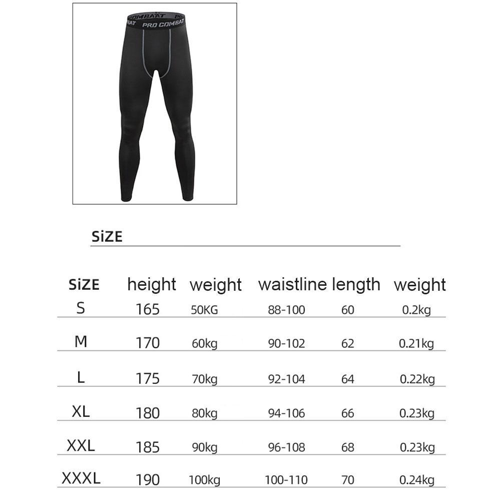 Mens Compression High Waist Leggings