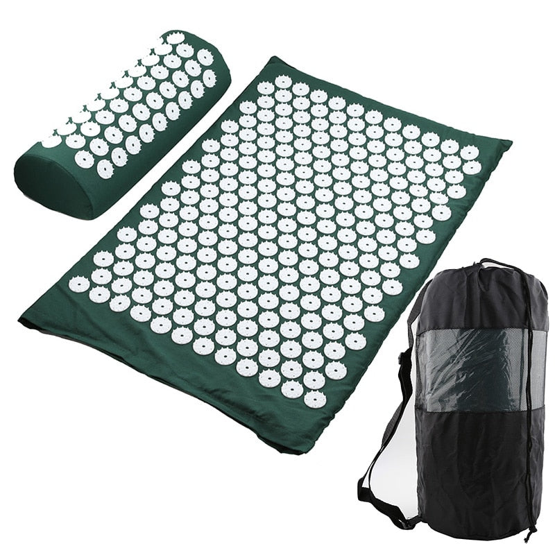 Acupressure Yoga Mat and Pillow with Bag