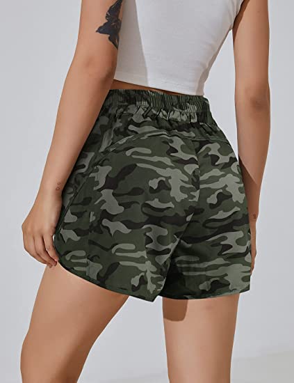 Women's Activewear Shorts with Zipper Pockets