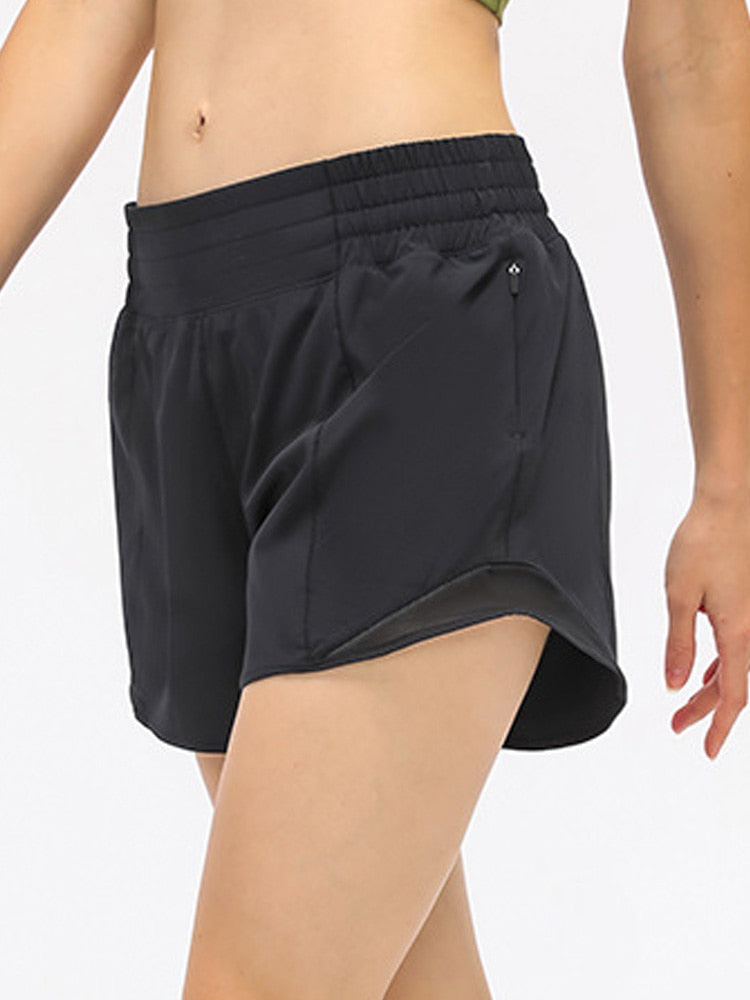 Womens Side Pocket Yoga Shorts