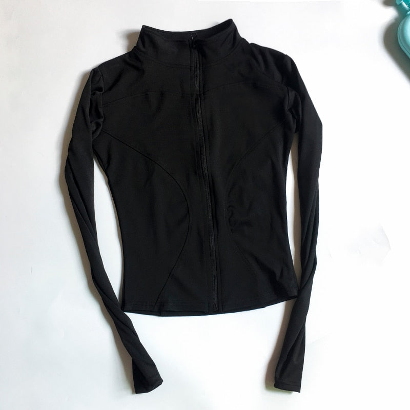 Women's Long Sleeve Zip-up Activewear Jacket