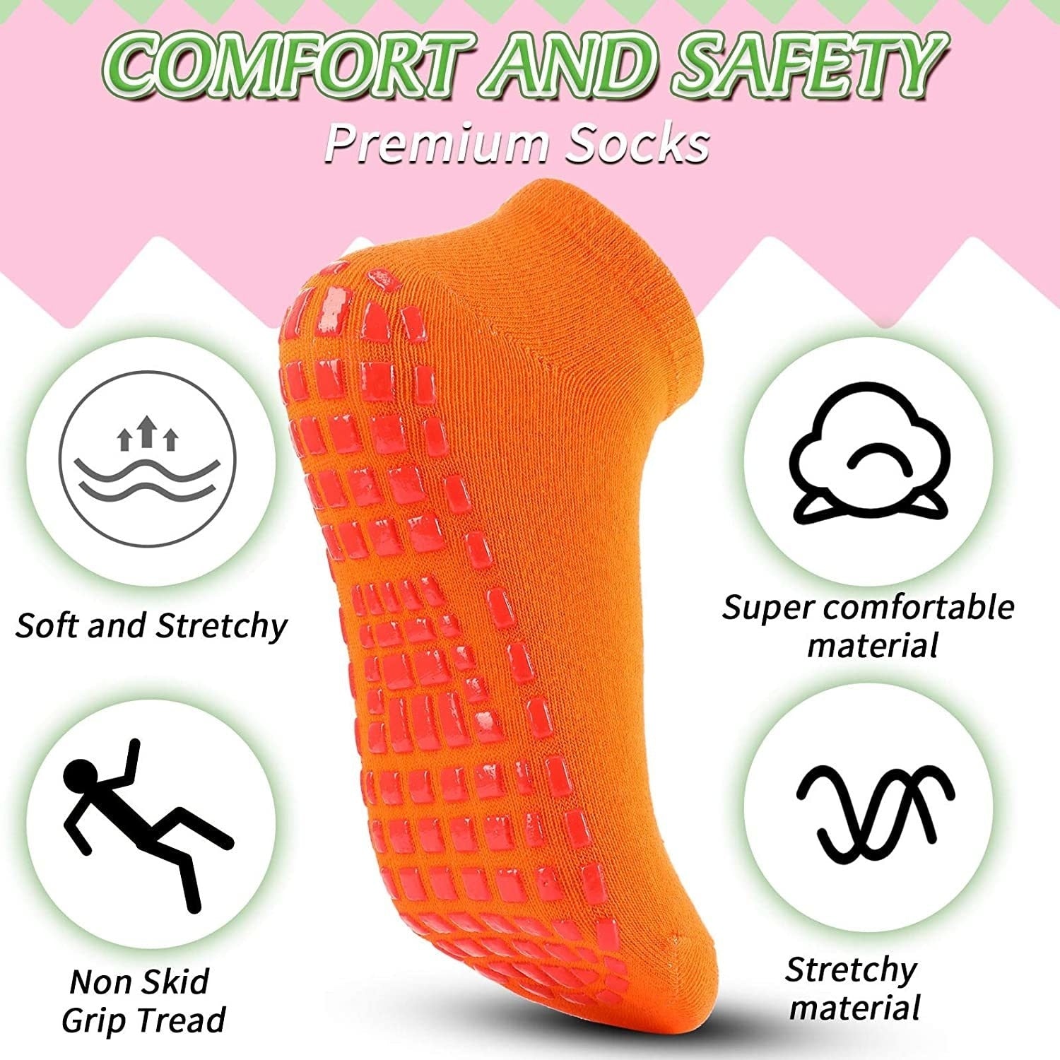 Non Slip Yoga Socks with Grips