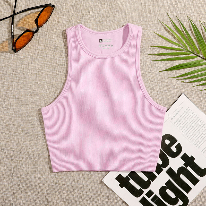 Women's Workout Crop Tank Top