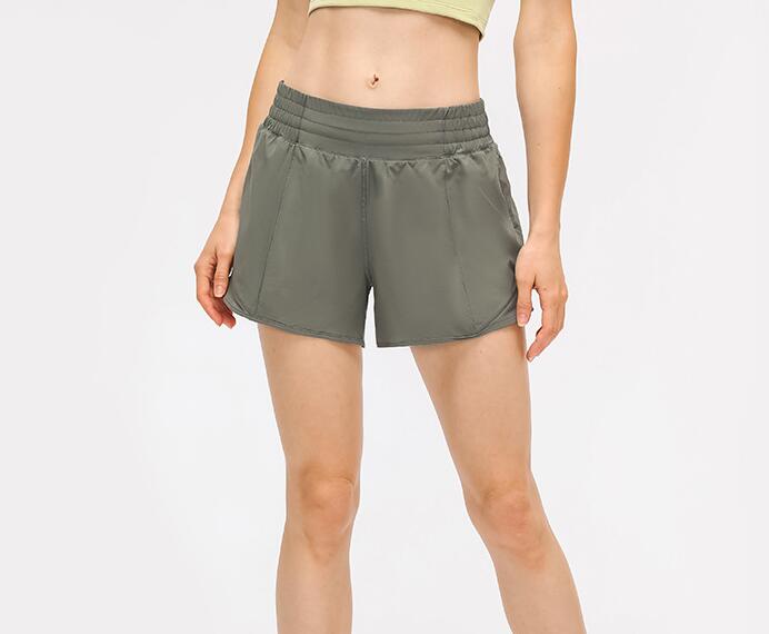 Womens Side Pocket Yoga Shorts