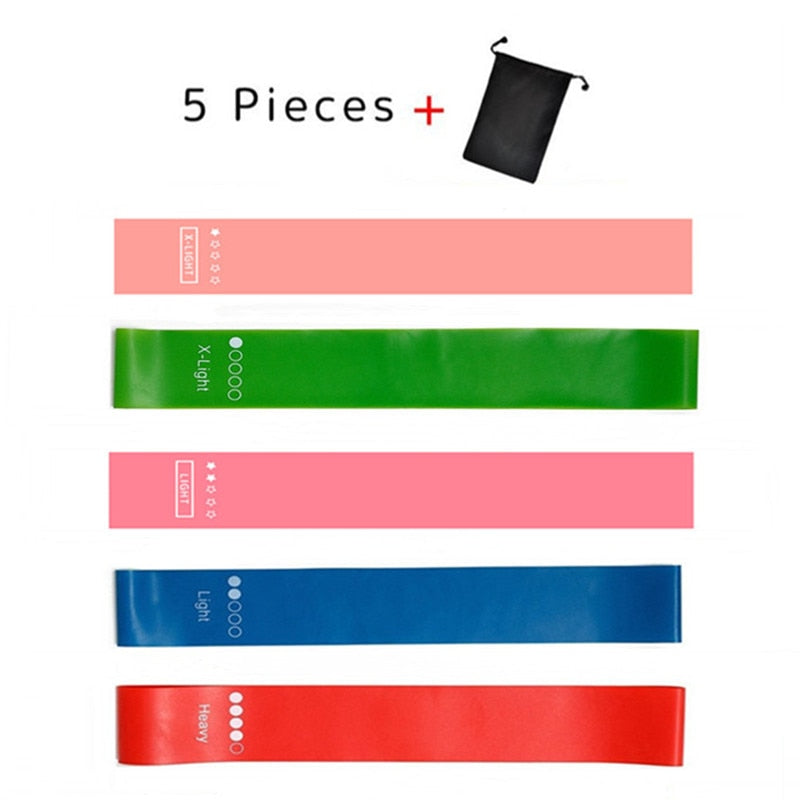 5pcs Resistance Fitness Bands