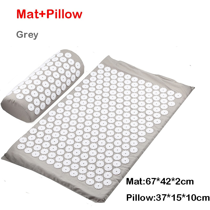 Anti-stress Acupuncture Mat and Pillow with Bag