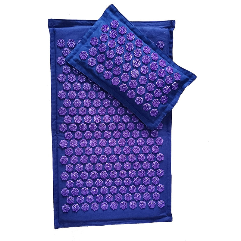 Acupressure Sport Pillow and Mat with Bag