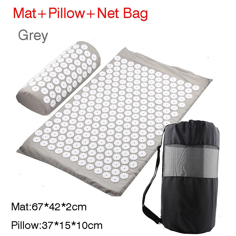 Anti-stress Acupuncture Mat and Pillow with Bag