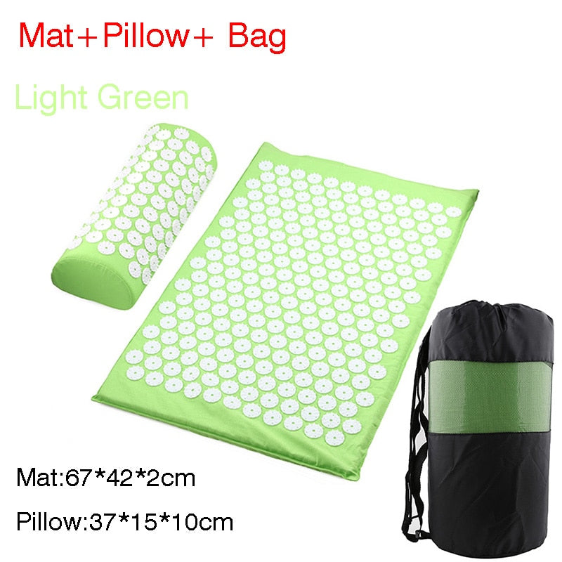 Anti-stress Acupuncture Mat and Pillow with Bag