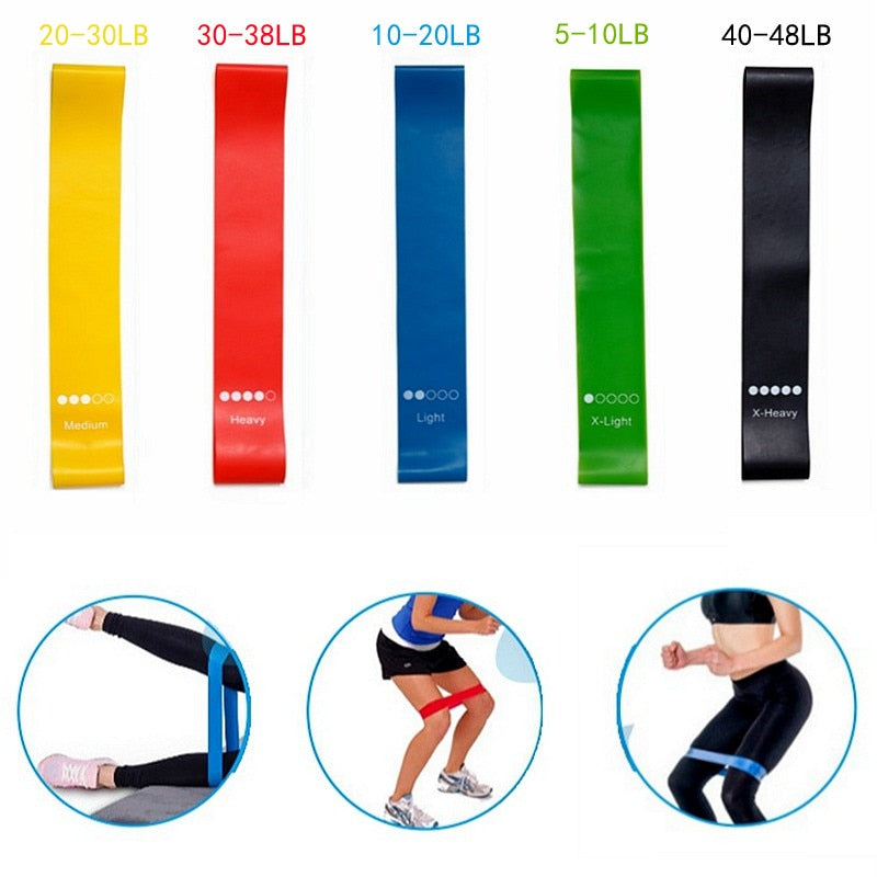 5pcs Elastic Workout Band