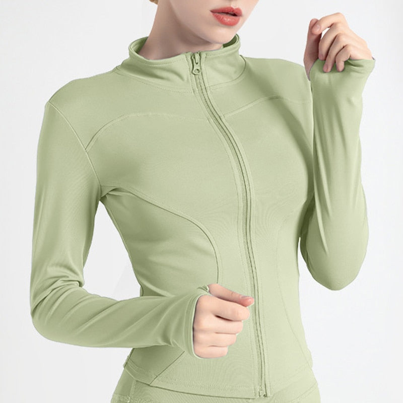 Women's Long Sleeve Zip-up Activewear Jacket