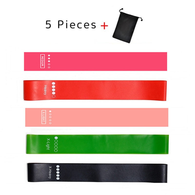 5pcs Resistance Fitness Bands