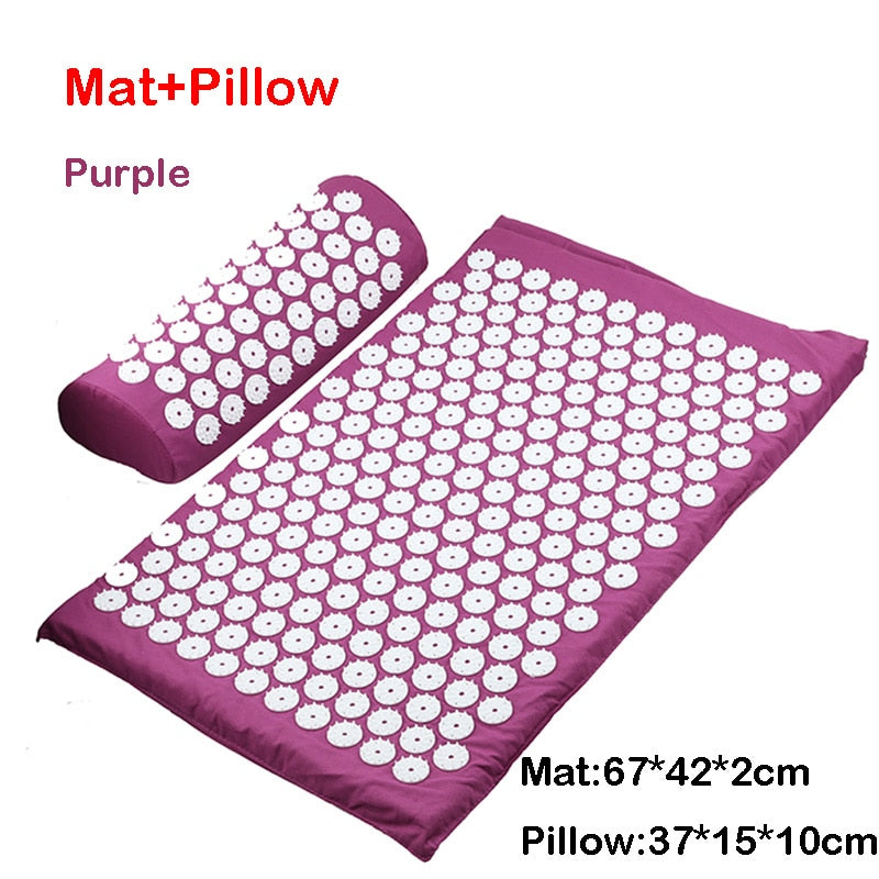 Anti-stress Acupuncture Mat and Pillow with Bag