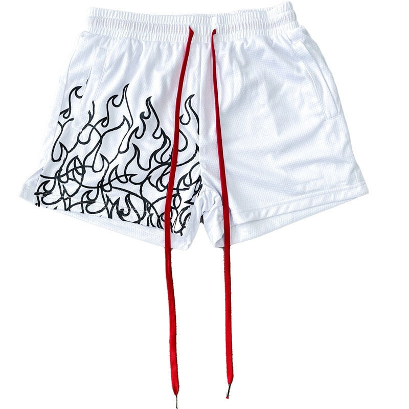 Flame Design Workout Shorts