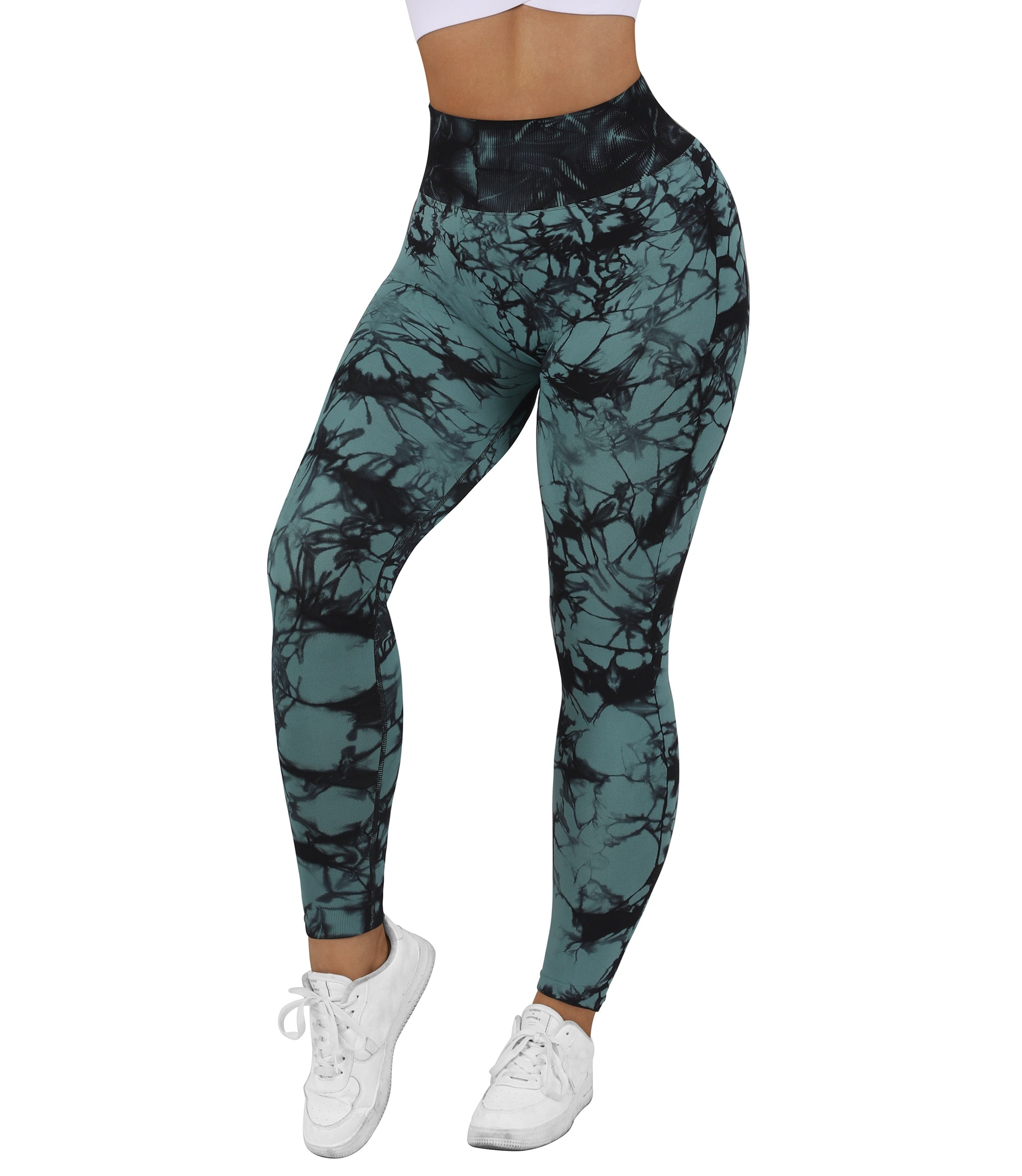 V-Waist Tie Dye Leggings