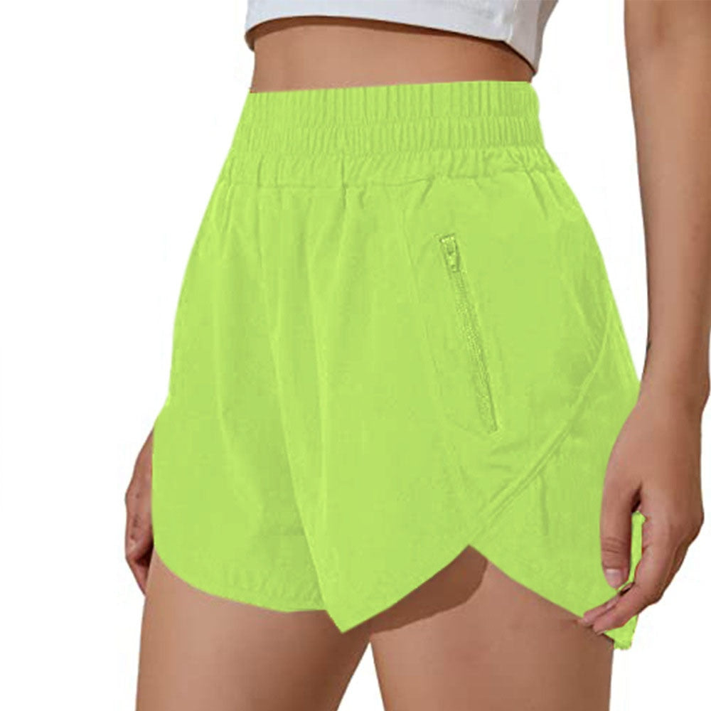 Women's Activewear Shorts with Zipper Pockets