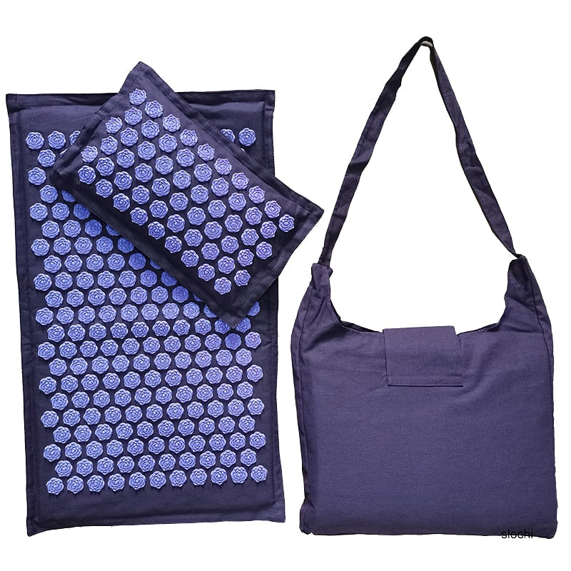 Acupressure Sport Pillow and Mat with Bag