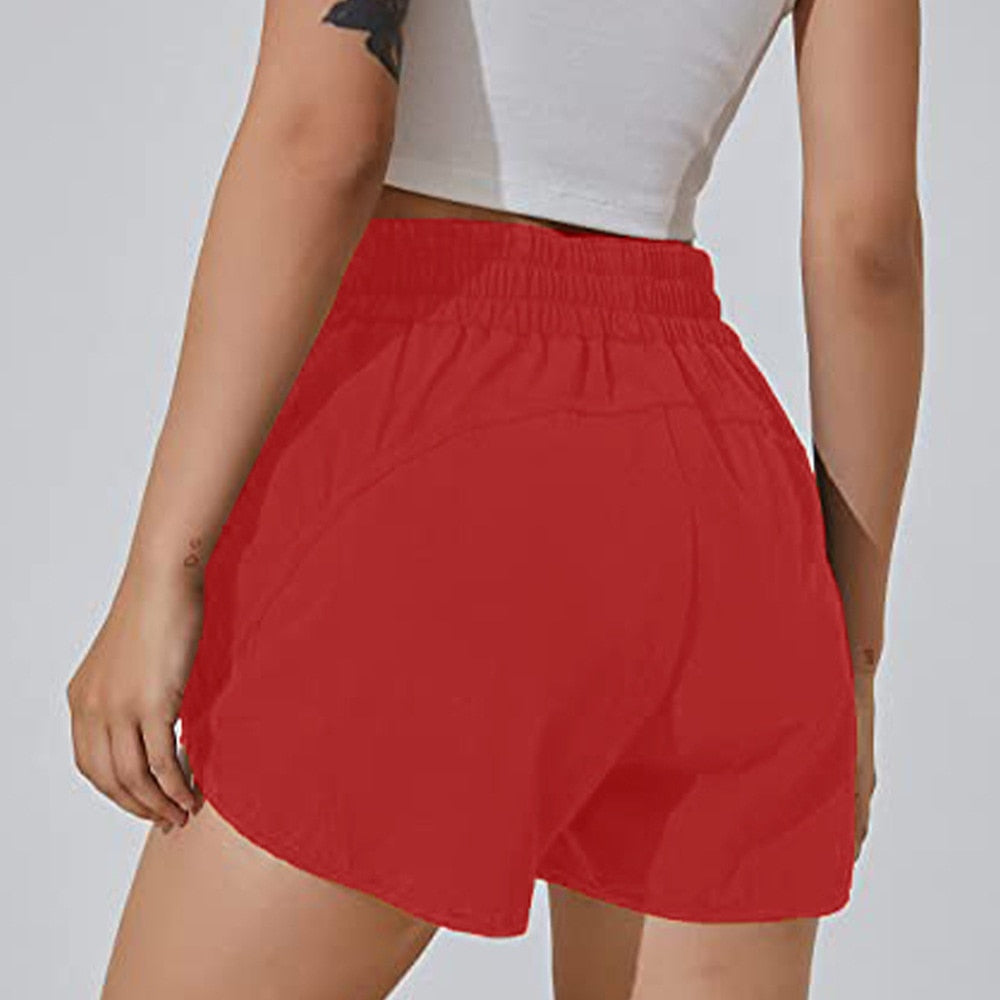 Women's Activewear Shorts with Zipper Pockets