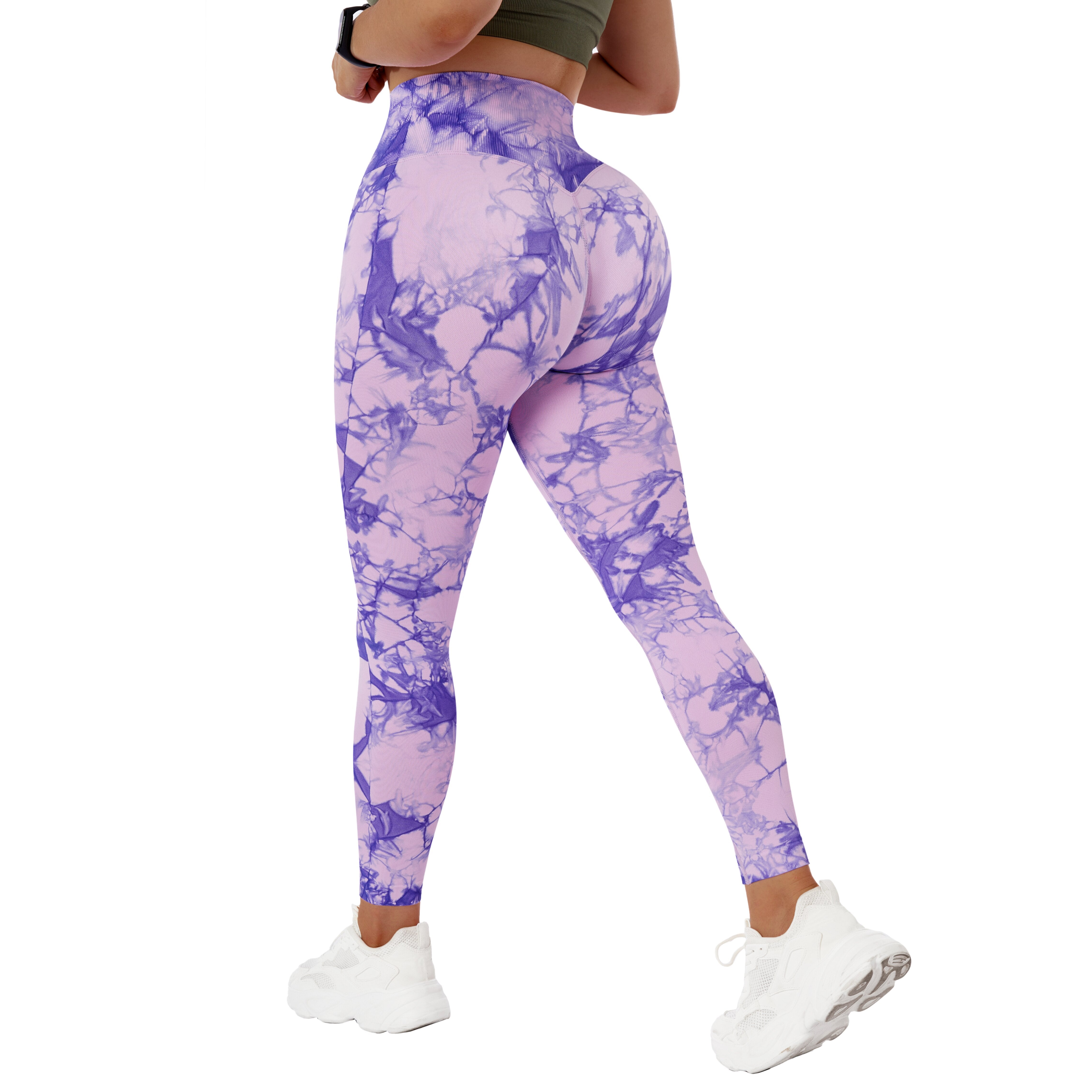 V-Waist Tie Dye Leggings