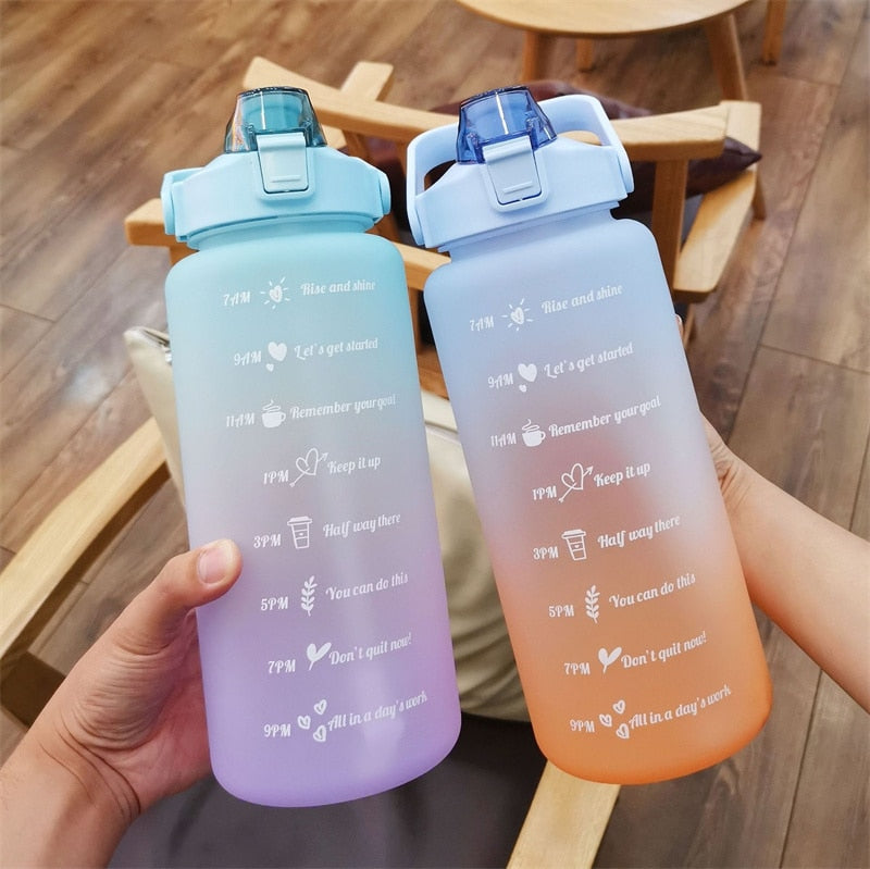 2 Liter Motivational Water Bottle