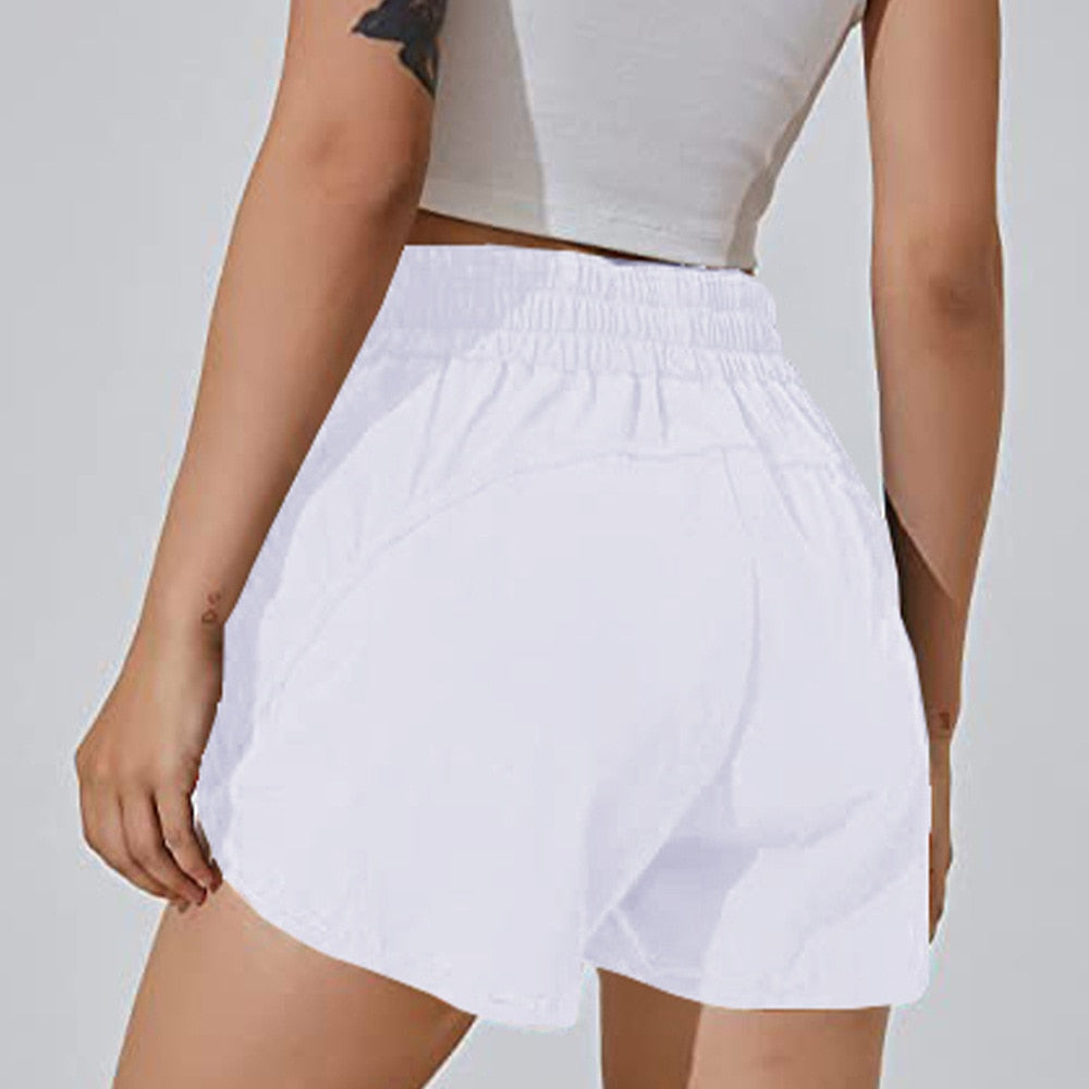 Women's Activewear Shorts with Zipper Pockets