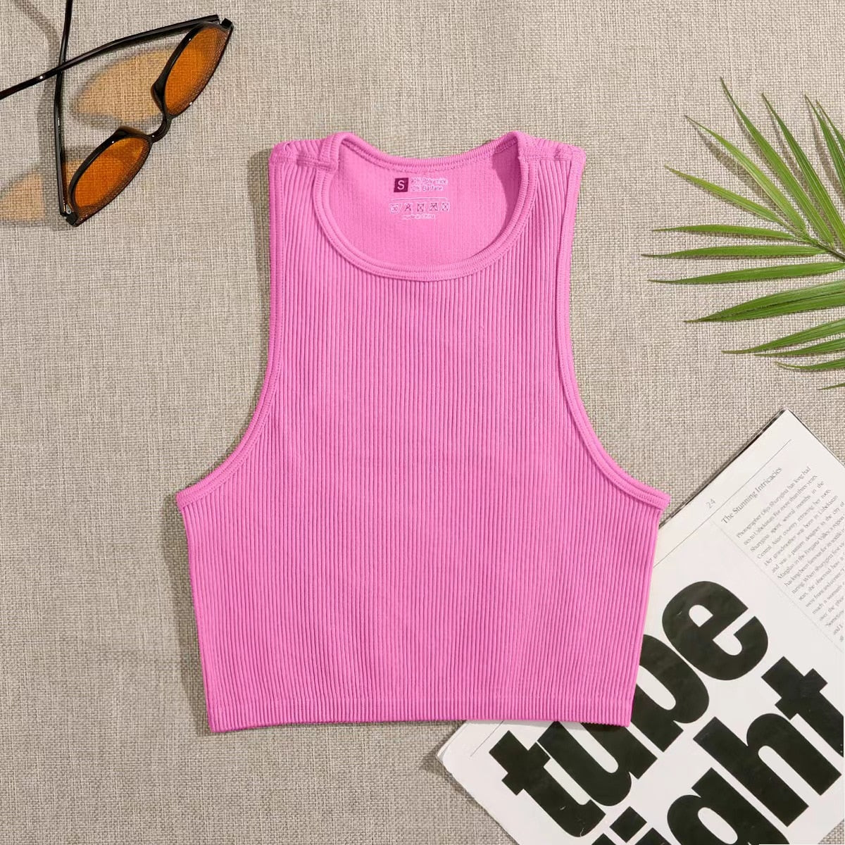 Women's Workout Crop Tank Top