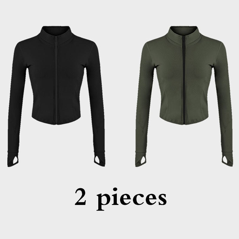 Zip-up Yoga Top Jacket