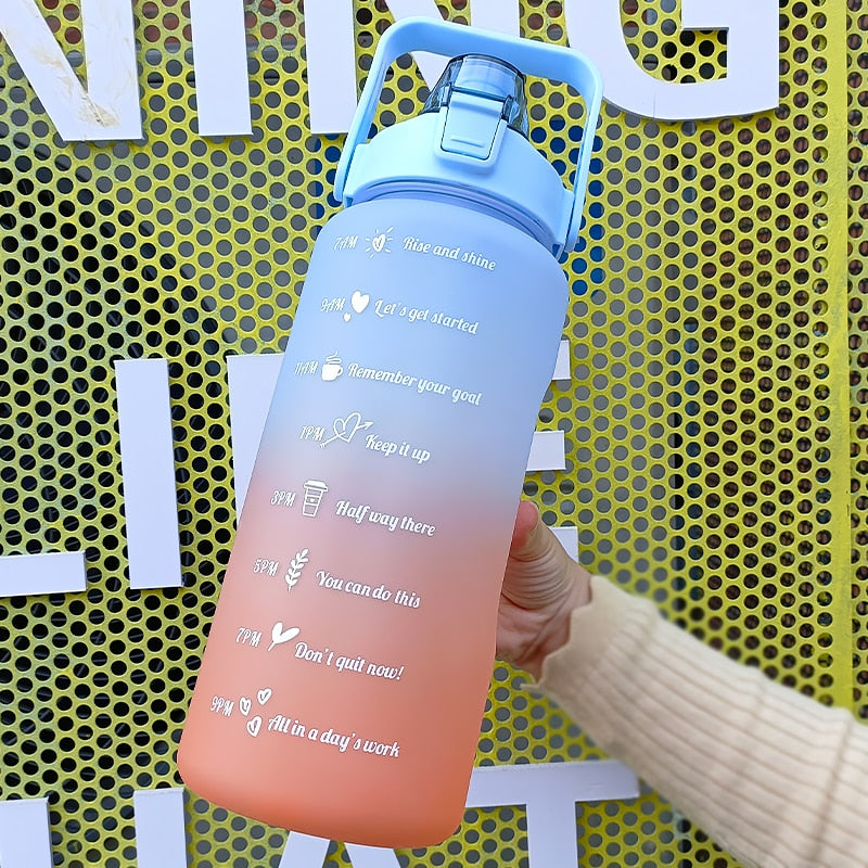 2 Liters Motivational Water Bottle