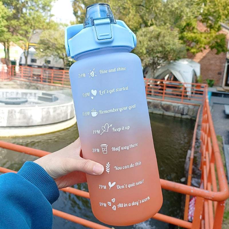 2 Liters Motivational Water Bottle