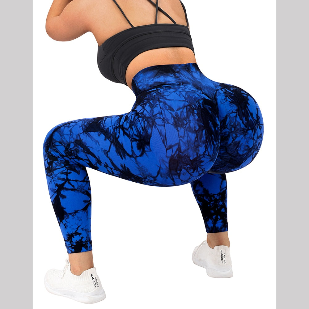 V-Waist Tie Dye Leggings