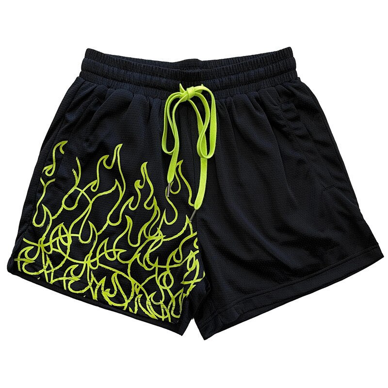 Flame Design Workout Shorts