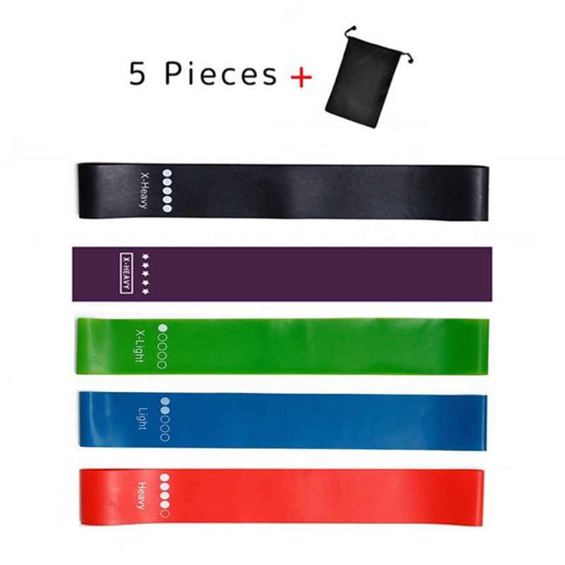 5pcs Resistance Fitness Bands