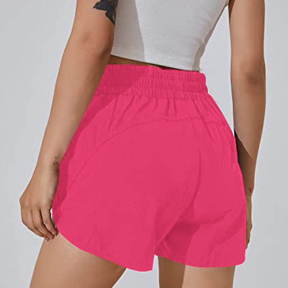 Women's Activewear Shorts with Zipper Pockets