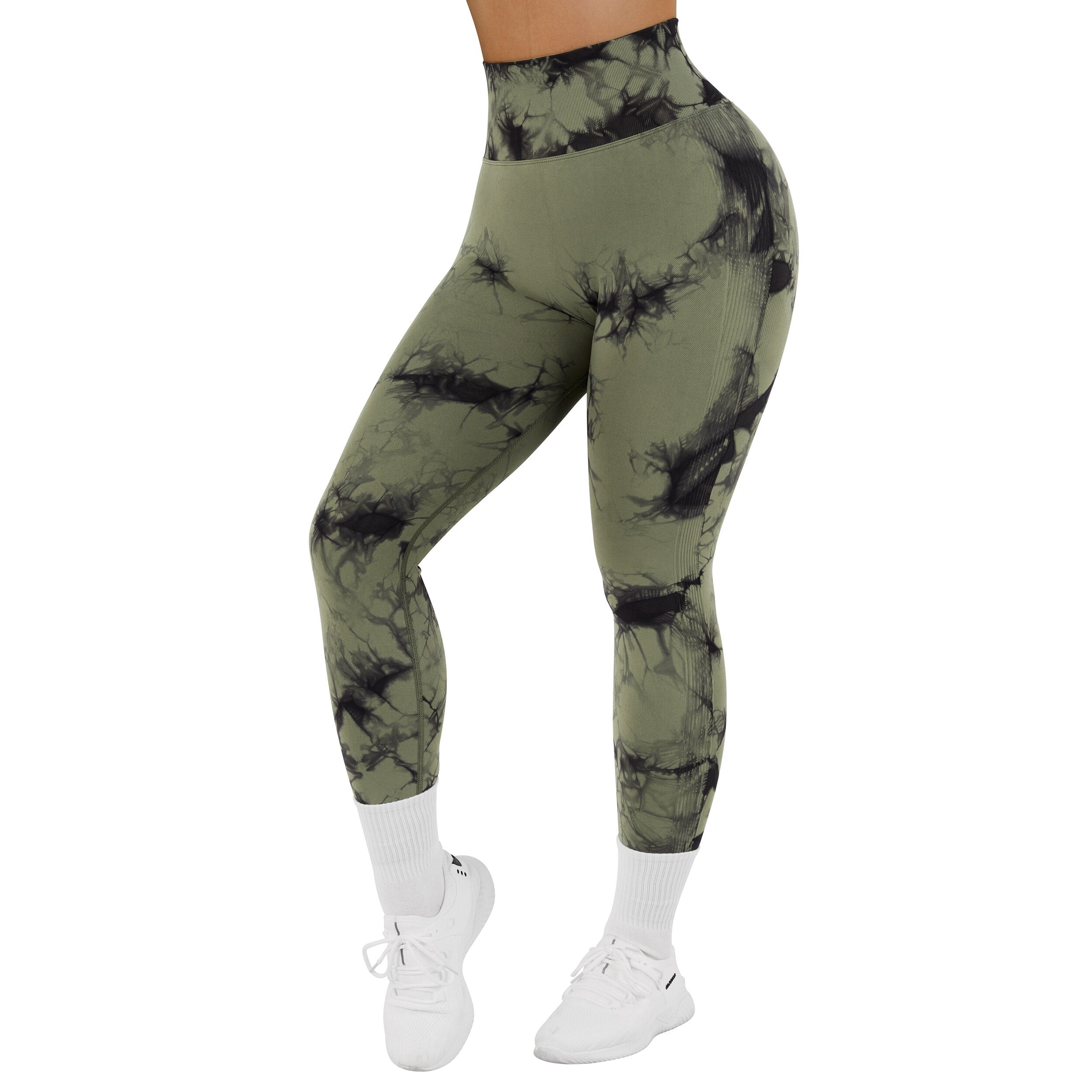 V-Waist Tie Dye Leggings