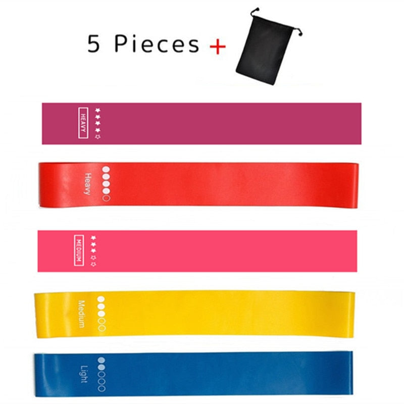 5pcs Resistance Fitness Bands