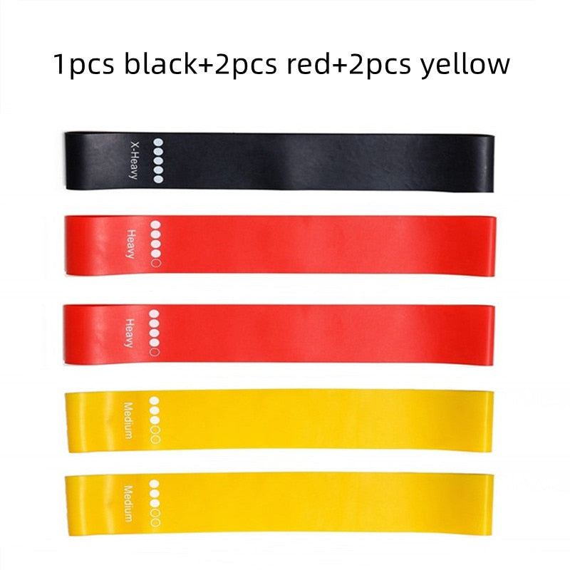 5pcs Elastic Workout Band