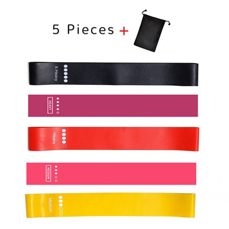 5pcs Resistance Fitness Bands