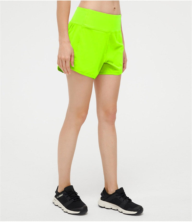 Women's Tummy Control Shorts with Zipper Pockets