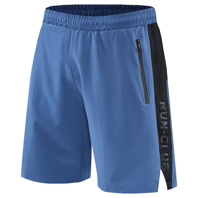 Men's Fitness Zipper Pockets Shorts