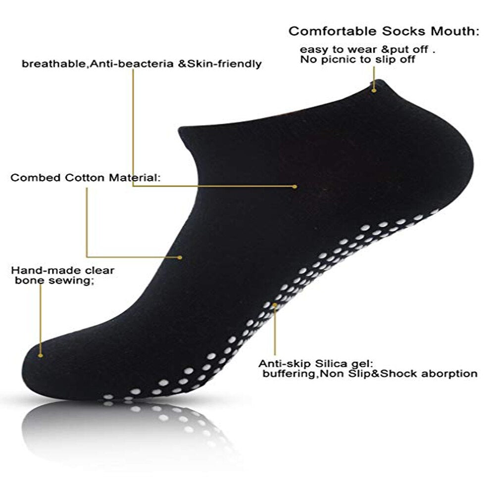 Anti-slip Grip Breathable Socks