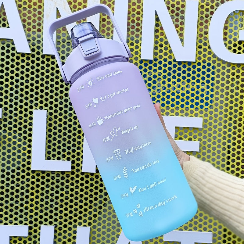 2 Liters Motivational Water Bottle