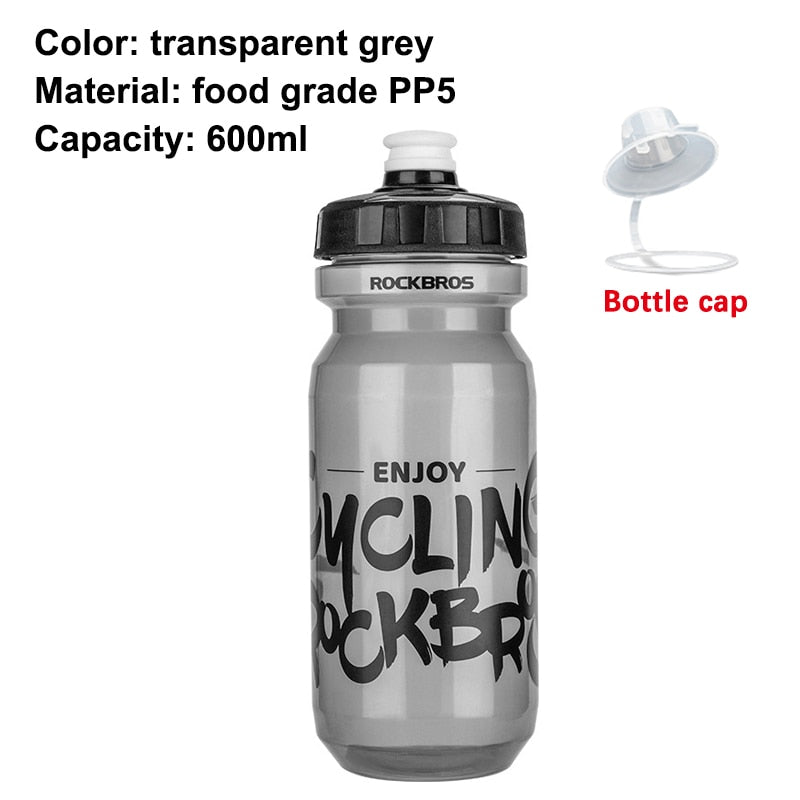 Leak-Proof Water Bottle and Bottle Cage