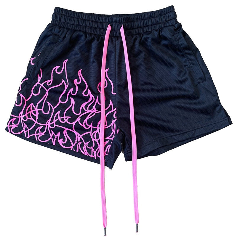 Flame Design Workout Shorts