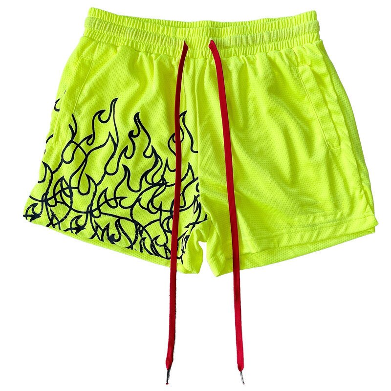 Flame Design Workout Shorts