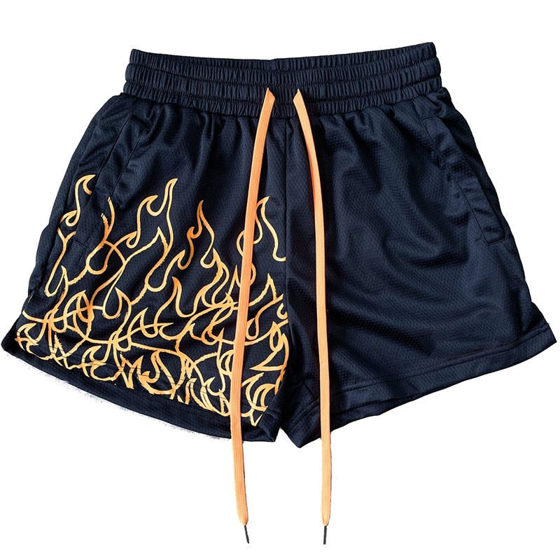 Flame Design Workout Shorts