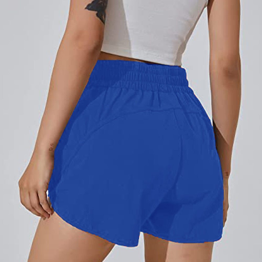 Women's Activewear Shorts with Zipper Pockets