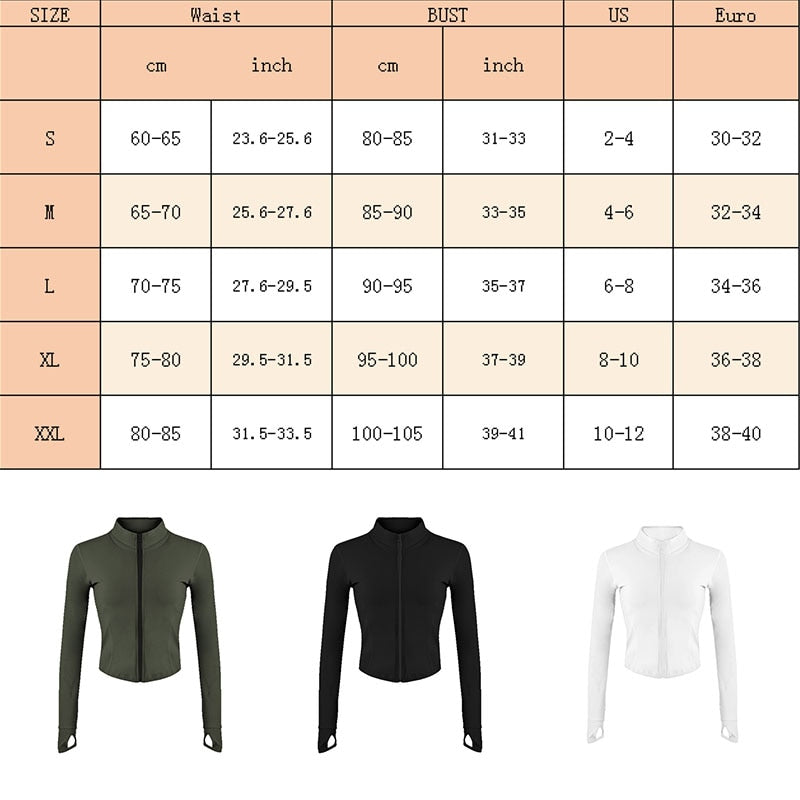 Zip-up Yoga Top Jacket