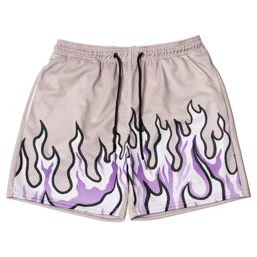 Flame Design Workout Shorts