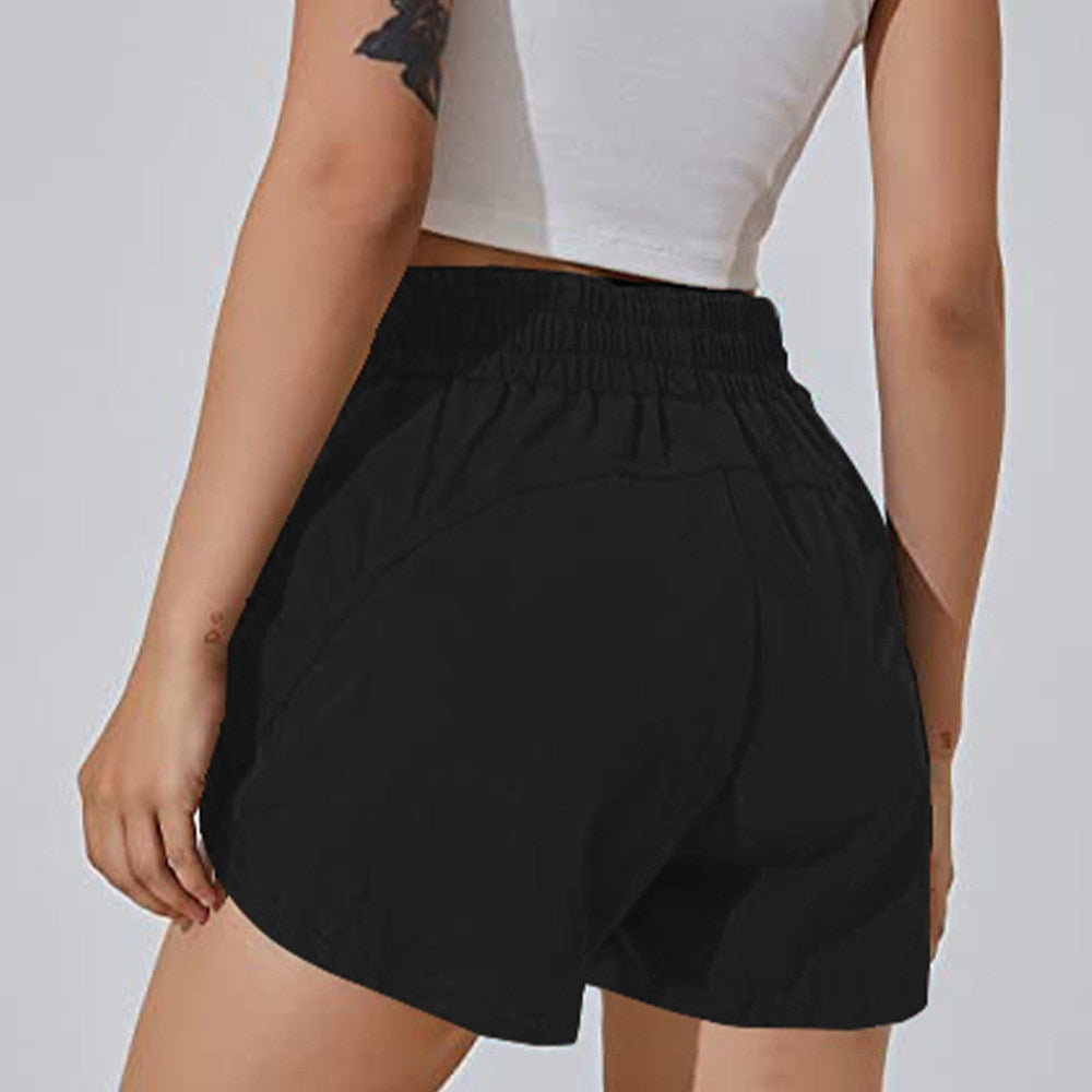 Women's Activewear Shorts with Zipper Pockets